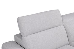 Melancton Light Gray Power Sectional - Ornate Home