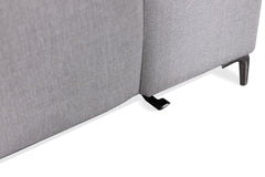 Melancton Light Gray Power Sectional - Ornate Home