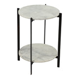 Melanie White Accent Table - Ornate Home