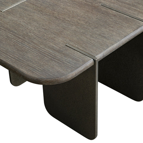 Melba Puma/Graphite Cocktail Table (30.25" x 36" x 17") - Ornate Home