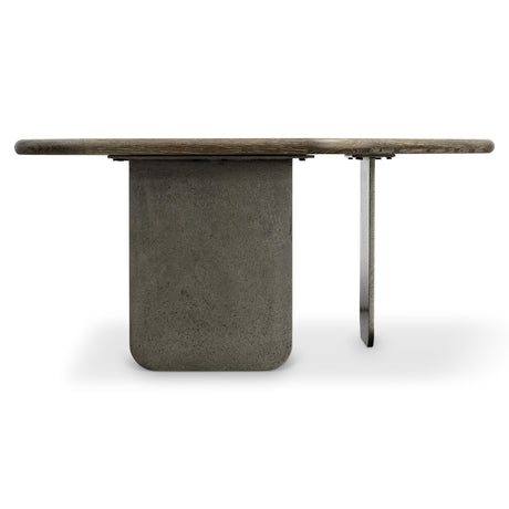 Melba Puma/Graphite Cocktail Table (36.13" x 36" x 17") - Ornate Home