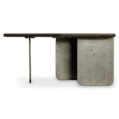 Melba Puma/Graphite Cocktail Table (36.13" x 36" x 17") - Ornate Home