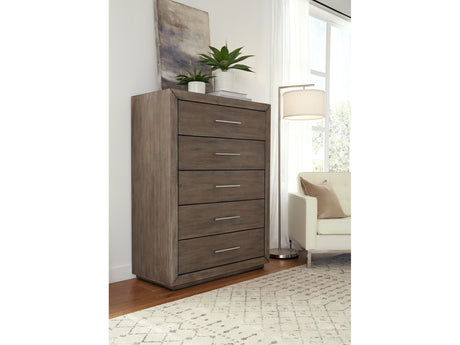 Melbourne Five Drawer Chest in Dark Pine - Ornate Home