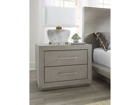Melbourne Mineral Two Drawer Nightstand with USB - Ornate Home