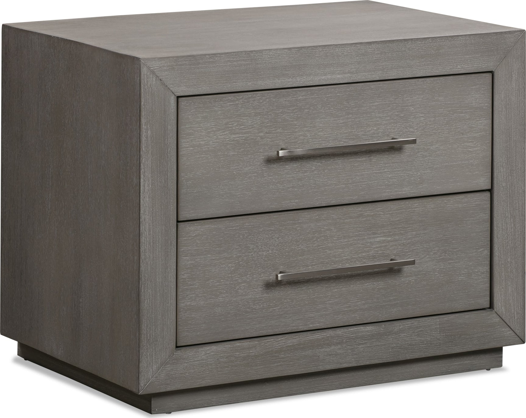 Melbourne Mineral Two Drawer Nightstand with USB - Ornate Home