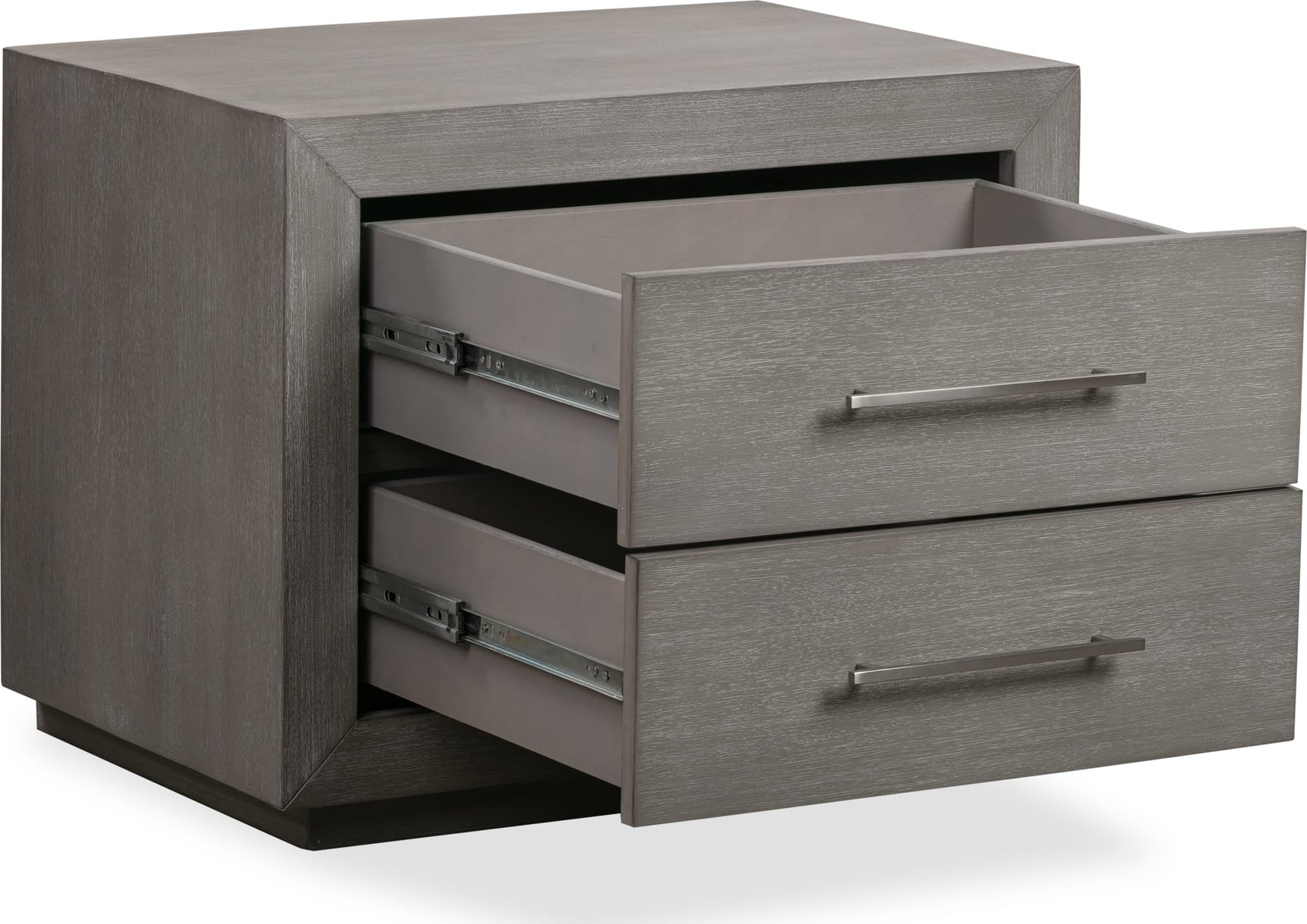 Melbourne Mineral Two Drawer Nightstand with USB - Ornate Home