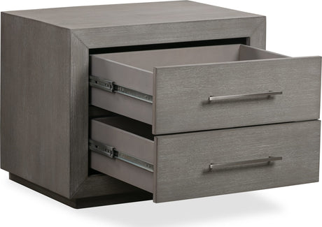 Melbourne Mineral Two Drawer Nightstand with USB - Ornate Home