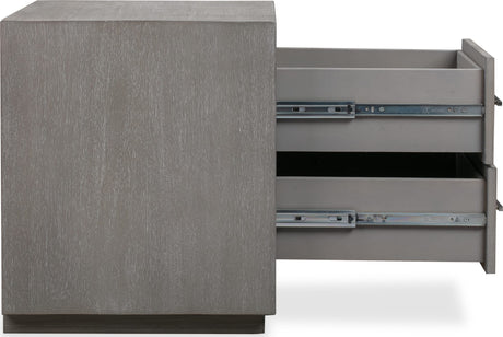 Melbourne Mineral Two Drawer Nightstand with USB - Ornate Home