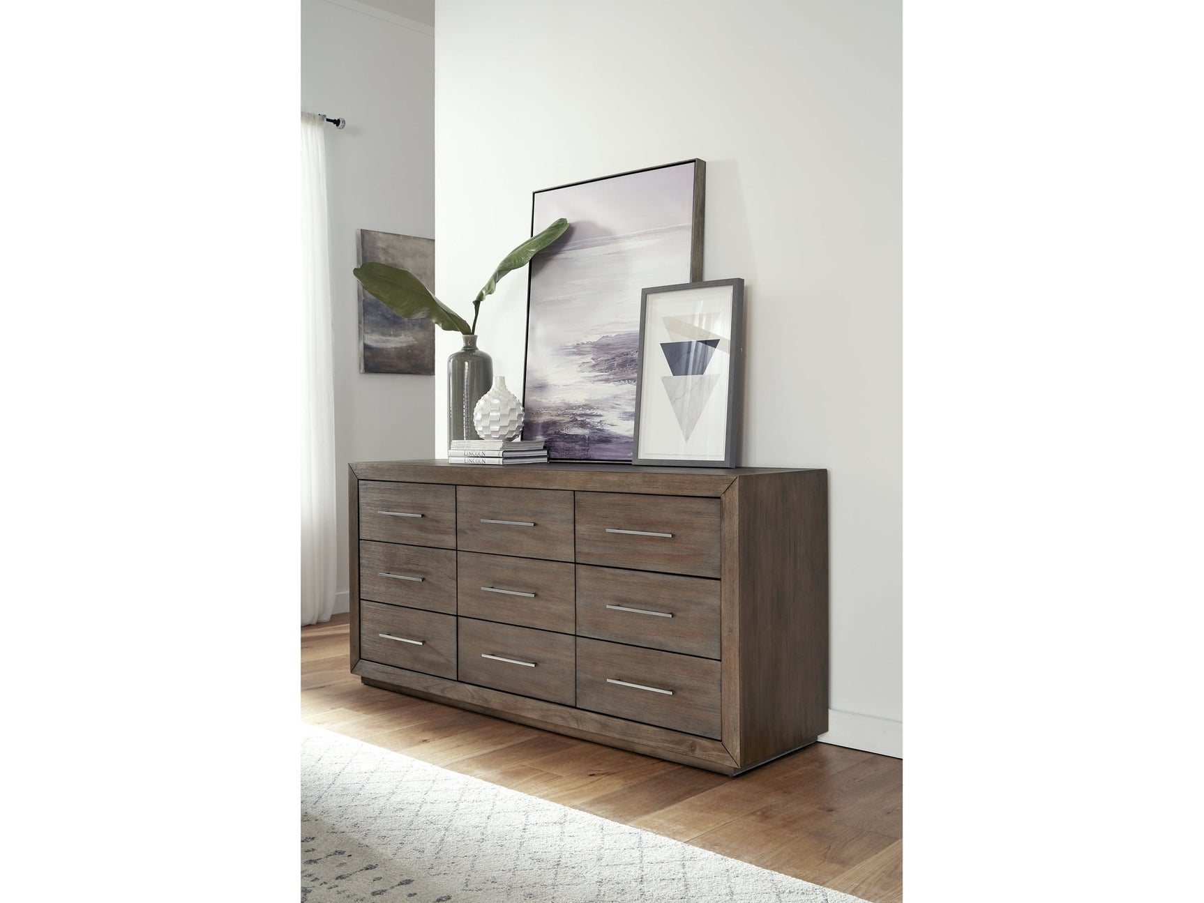Melbourne Nine Drawer Dresser in Dark Pine - Ornate Home
