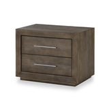 Melbourne Two Drawer Nightstand with USB in Dark Pine - Ornate Home