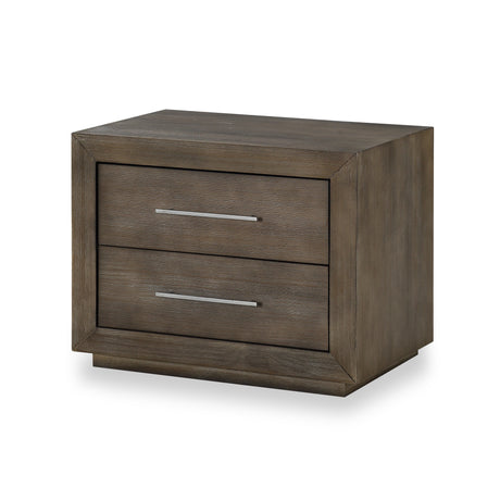 Melbourne Two Drawer Nightstand with USB in Dark Pine - Ornate Home