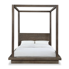 Melbourne Wood California King Canopy Bed in Dark Pine - Ornate Home