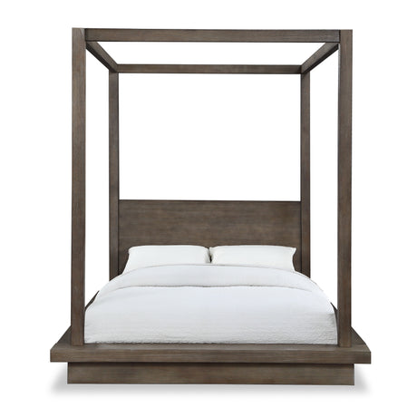 Melbourne Wood Eastern King Canopy Bed in Dark Pine - Ornate Home