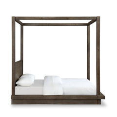 Melbourne Wood Eastern King Canopy Bed in Dark Pine - Ornate Home