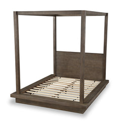 Melbourne Wood Queen Canopy Bed in Dark Pine - Ornate Home