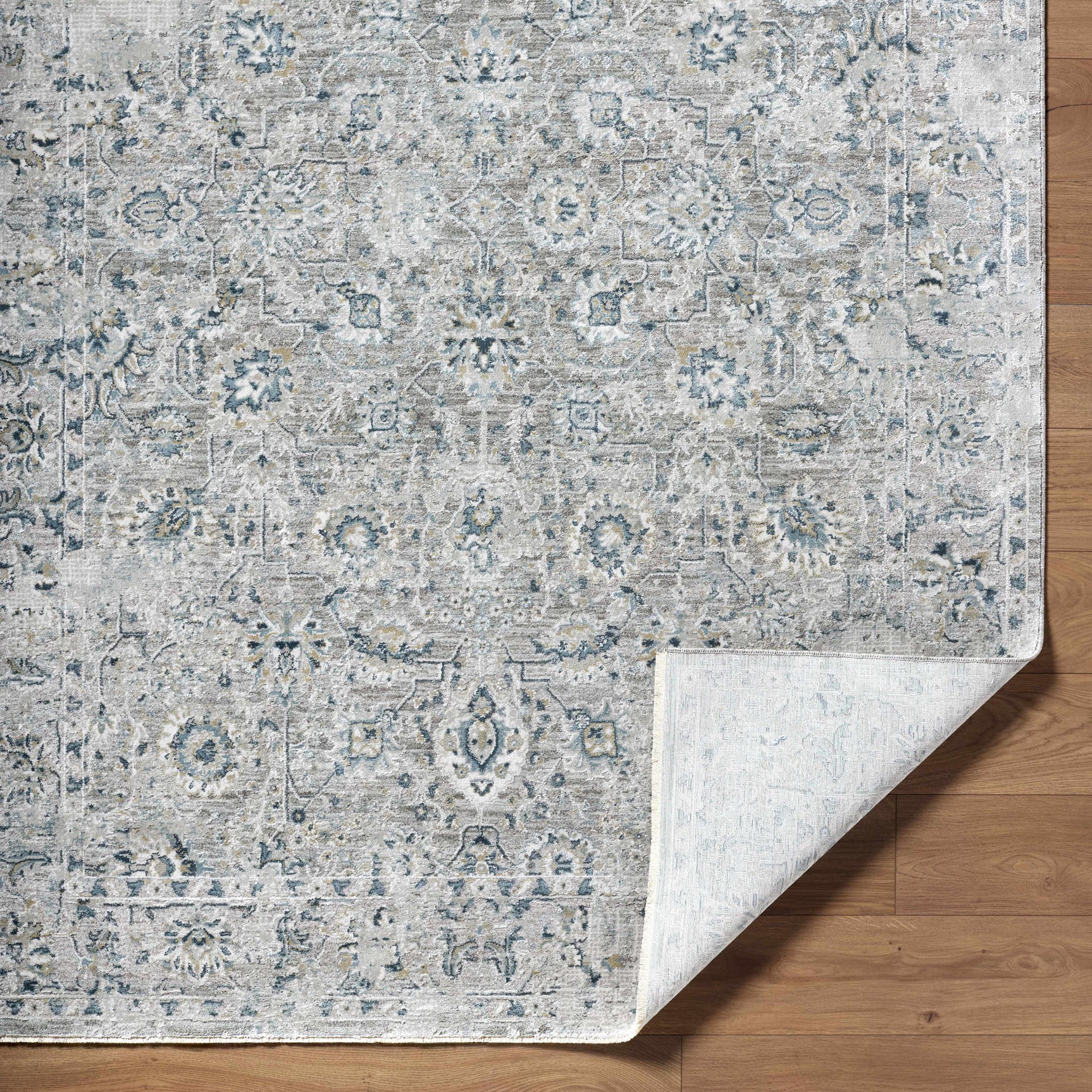 Melianna Gray Blue Thick Luxe Boutique Rug - Ornate Home