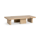 Melina Coastal Drift 71" Rectangular 2-Piece Coffee Table