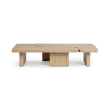 Melina Coastal Drift 71" Rectangular 2-Piece Coffee Table