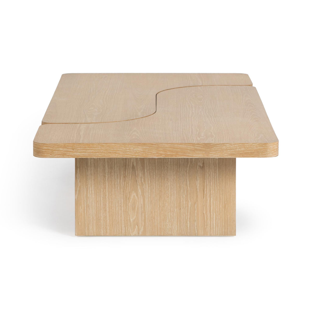 Melina Coastal Drift 71" Rectangular 2-Piece Coffee Table