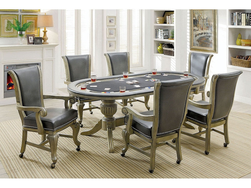 Melina Gray 7 Pc. Dining Set - Ornate Home