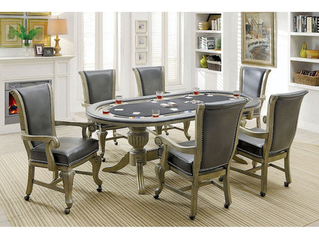 Melina Gray 7 Pc. Dining Set - Ornate Home