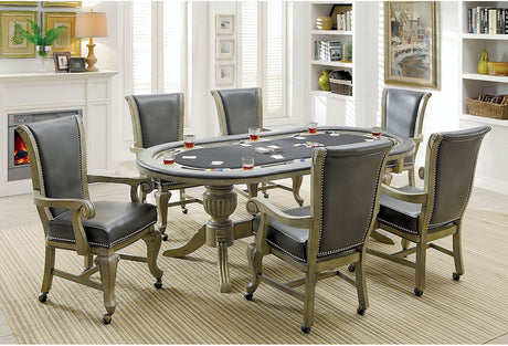 Melina Gray 7 Pc. Dining Set - Ornate Home