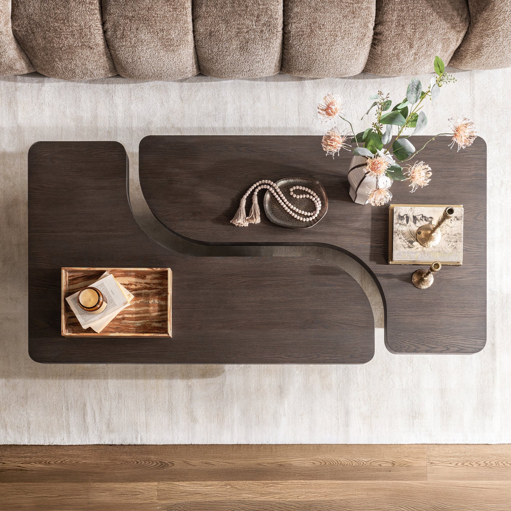 Melina Havana Brown 2 Piece Coffee Table - Ornate Home
