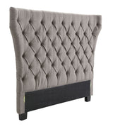 Melina Tufted Upholstered Headboard in Dolphin Linen - Ornate Home
