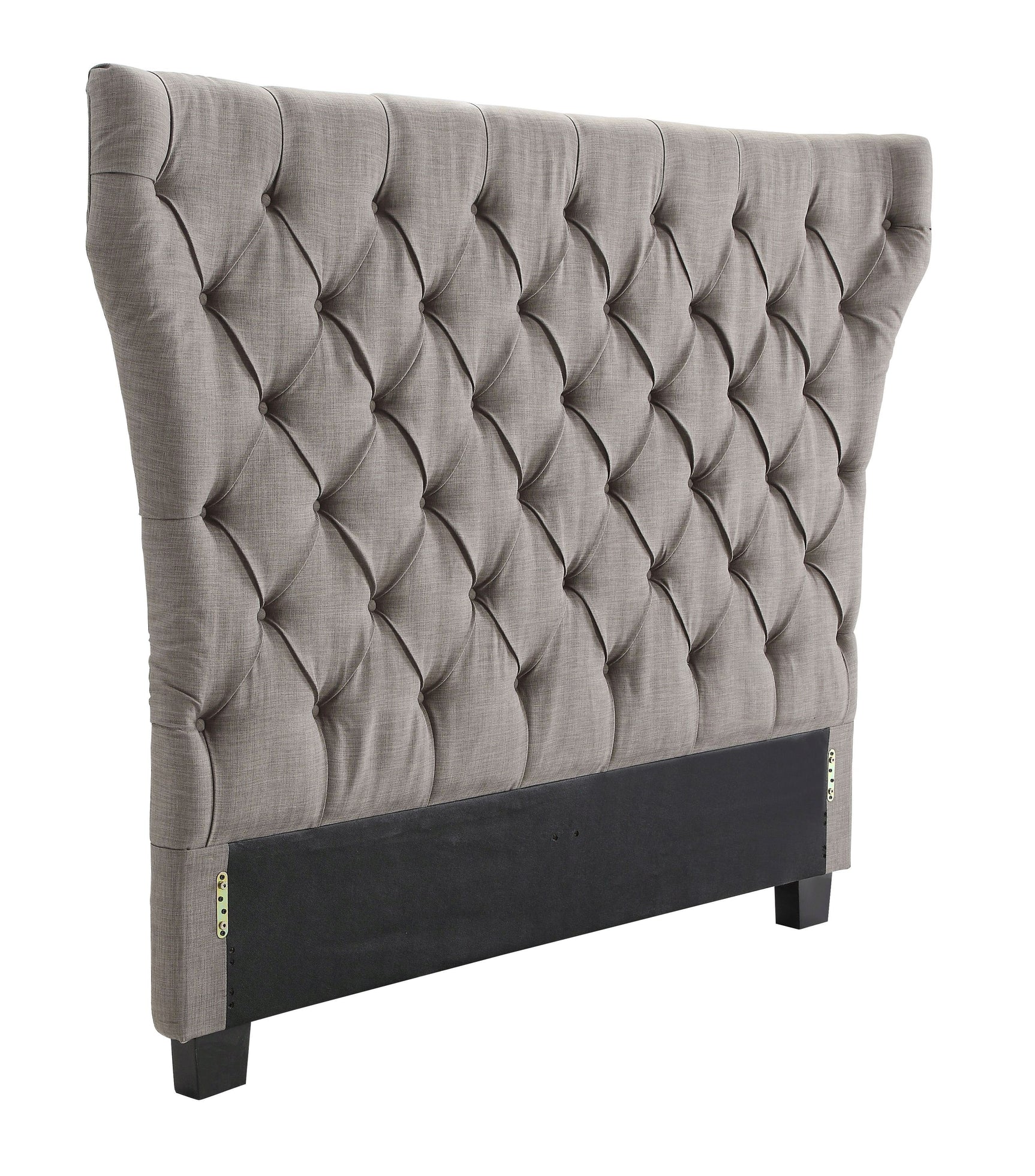 Melina Tufted Upholstered Headboard in Dolphin Linen - Ornate Home