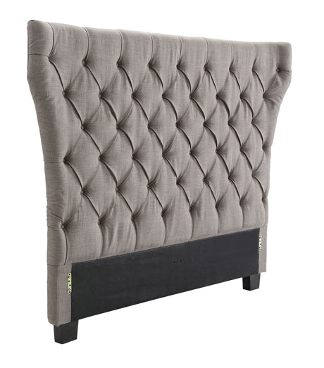 Melina Tufted Upholstered Headboard in Dolphin Linen - Ornate Home