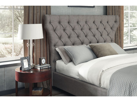 Melina Tufted Upholstered Headboard in Dolphin Linen - Ornate Home