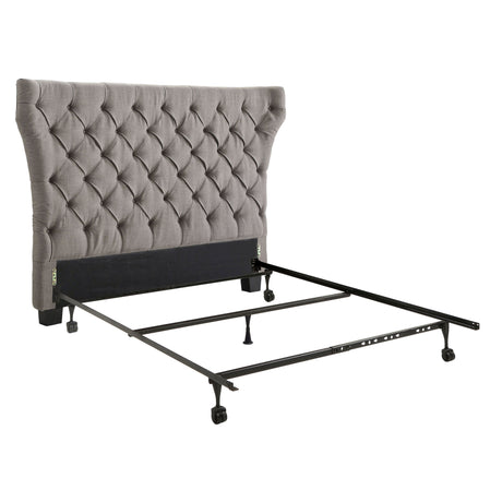 Melina Tufted Upholstered Headboard in Dolphin Linen - Ornate Home