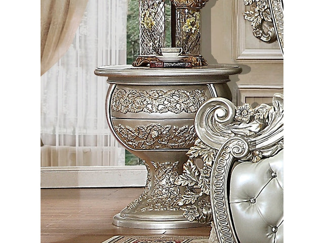 Meliora Silver Nightstand  / HD-8088 - Ornate Home