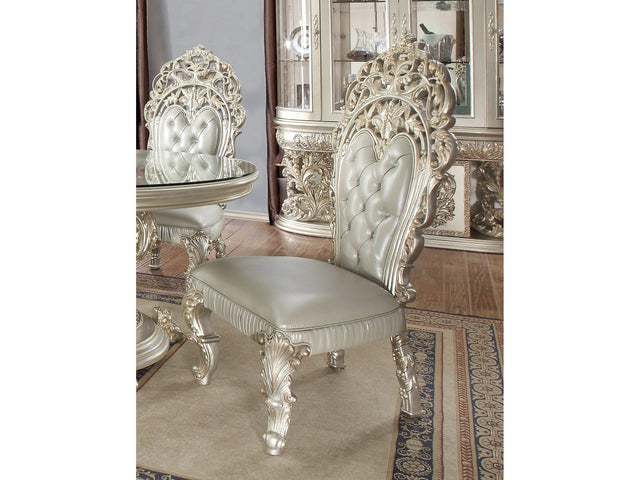 Meliora Silver Side Chair  / HD-8088 - Ornate Home