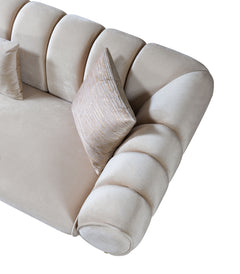 Melissa Ivory Velvet Sofa & Loveseat - Ornate Home