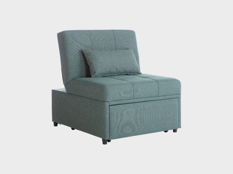 Mello Corvet Green Pull Out Sleeper Chair - Ornate Home