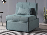 Mello Corvet Green Pull Out Sleeper Chair - Ornate Home