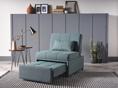 Mello Corvet Green Pull Out Sleeper Chair - Ornate Home