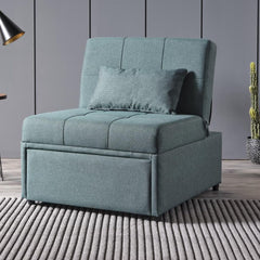 Mello Corvet Green Pull Out Sleeper Chair - Ornate Home