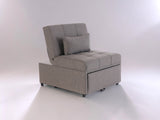 Mello Corvet Grey Pull Out Sleeper Chair - Ornate Home