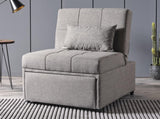 Mello Corvet Grey Pull Out Sleeper Chair - Ornate Home