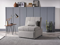 Mello Corvet Grey Pull Out Sleeper Chair - Ornate Home