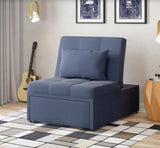 Mello Corvet Navy Pull Out Sleeper Chair - Ornate Home