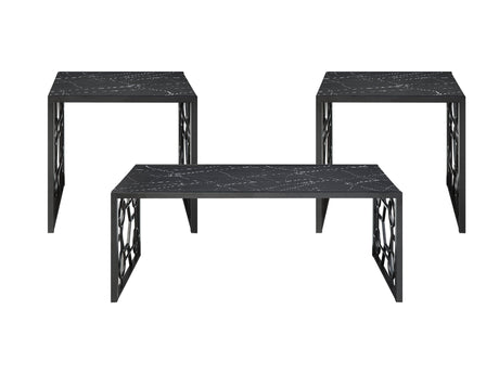 Melody Black 3-Piece Pack Occasional Set - Ornate Home