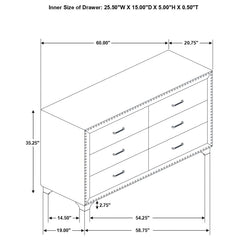Melody Grey Dresser - Ornate Home