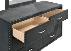 Melody Grey Dresser and Mirror - Ornate Home