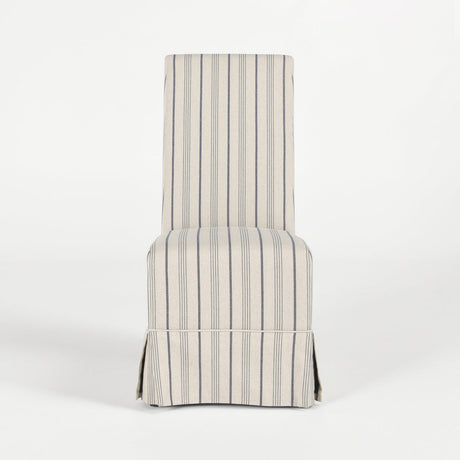 Melrose Blue Stripe Dining Chair (Set of 2) - Ornate Home