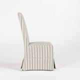 Melrose Blue Stripe Dining Chair (Set of 2) - Ornate Home