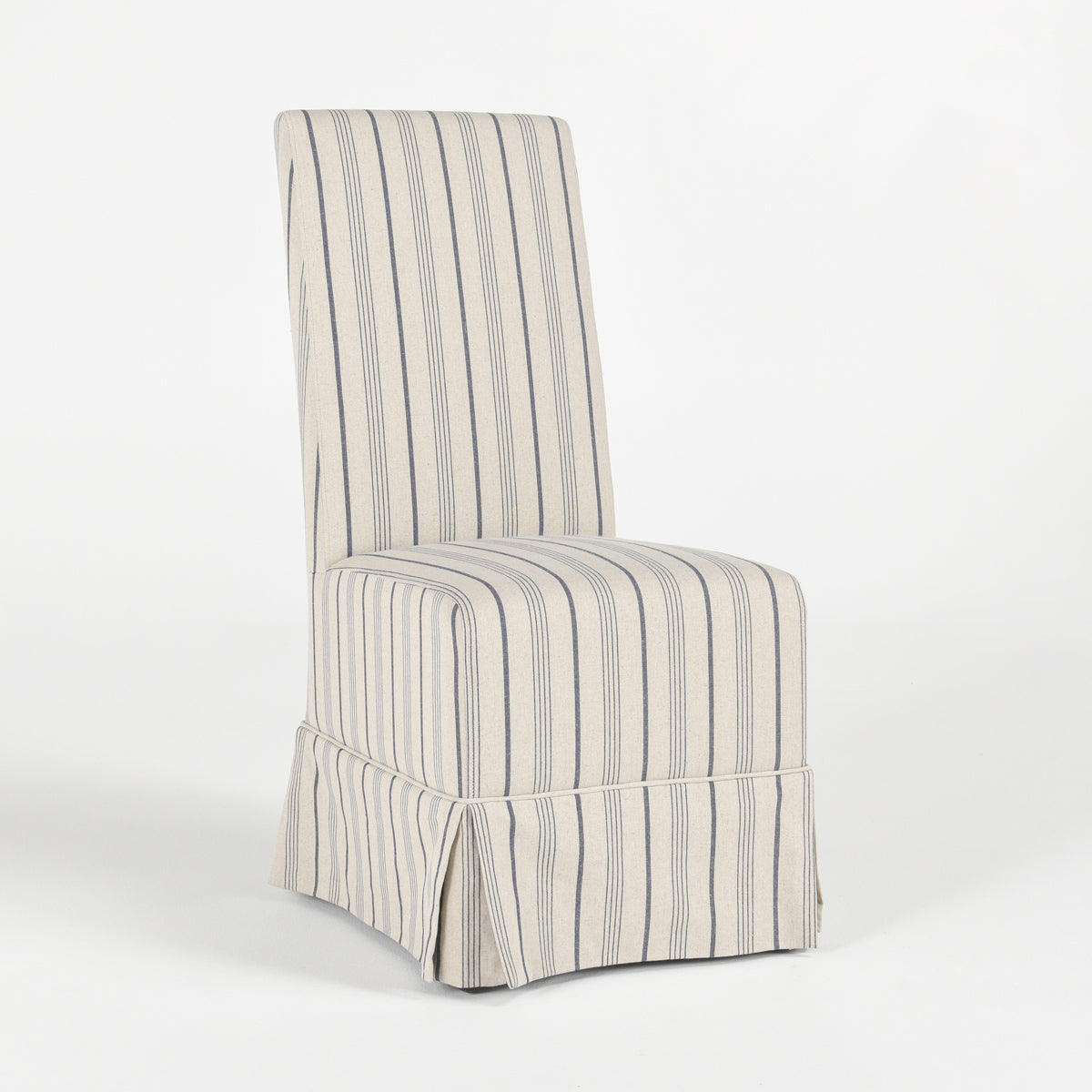 Melrose Blue Stripe Dining Chair (Set of 2) - Ornate Home