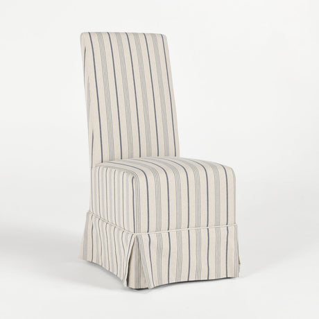 Melrose Blue Stripe Dining Chair (Set of 2) - Ornate Home